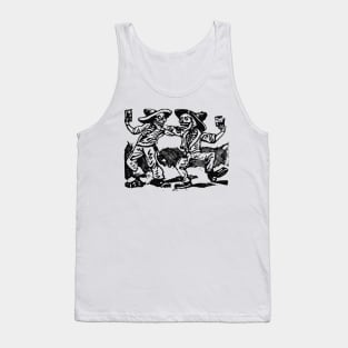 Partying Skeletons Tank Top